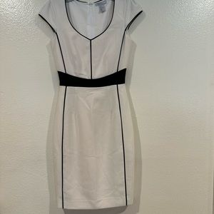 H&M brand white and black dress